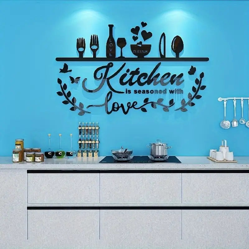 Kitchen is Seasoned with Love – Kitchen Wall Decor