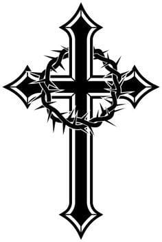 Jesus Cross 2 – Christmas & Baptism – For Church & Home Decal