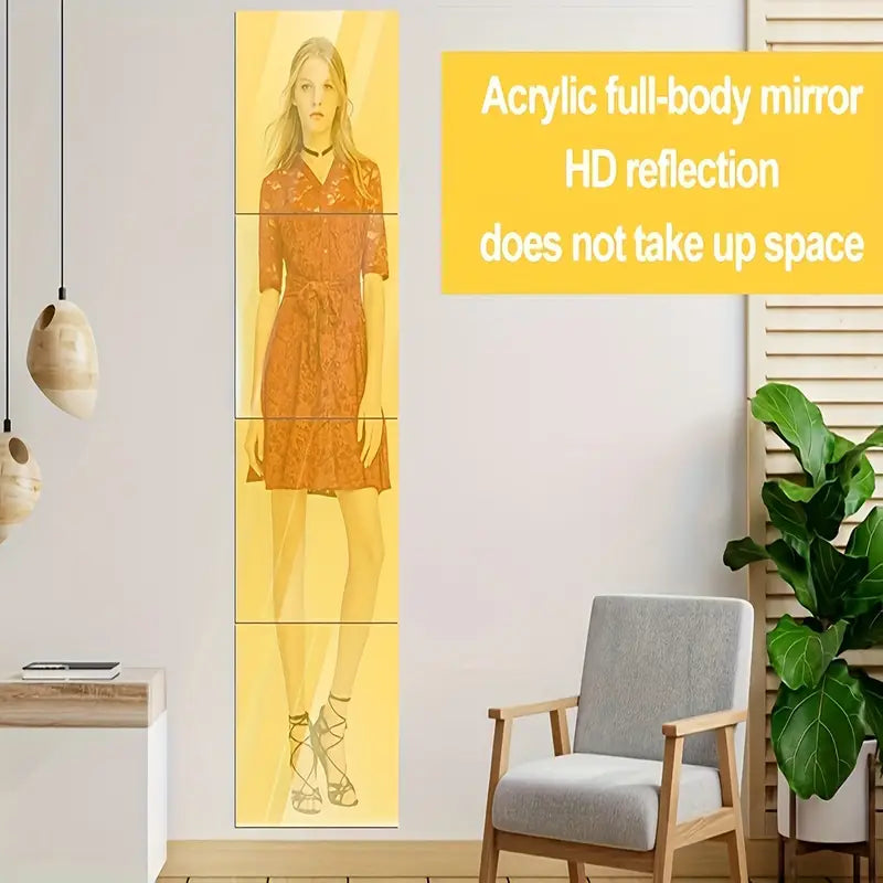 4 Pieces Of Mirrored Acrylic Sheets