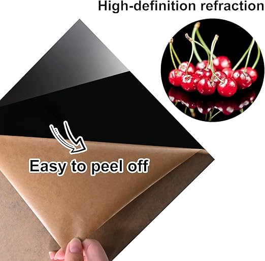 Black Acrylic Sheets, 2 Pcs