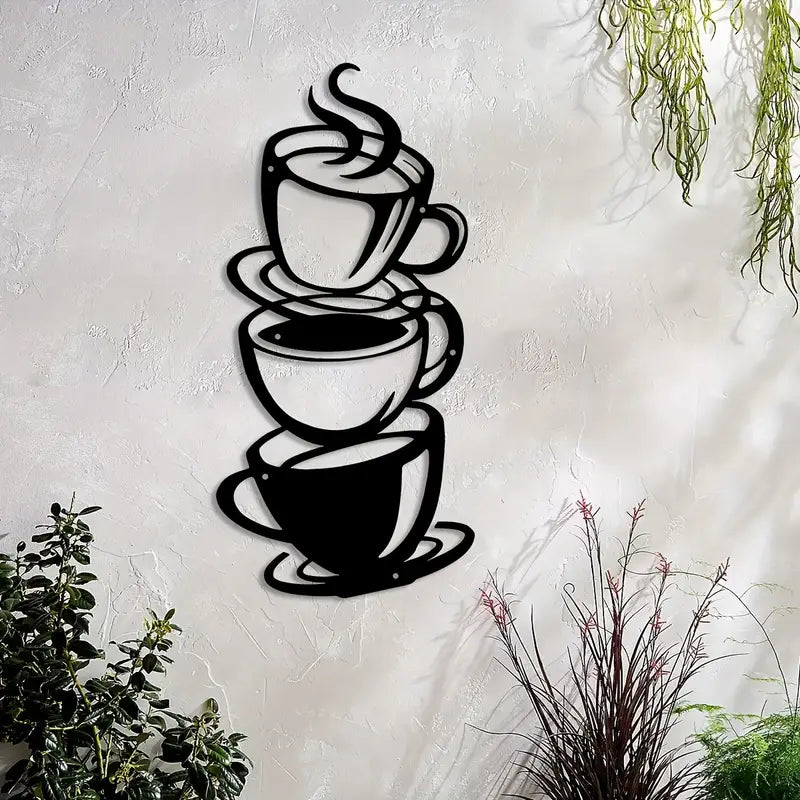 Coffee & Tea Cups – Kitchen's Wall Decal – for Gifting