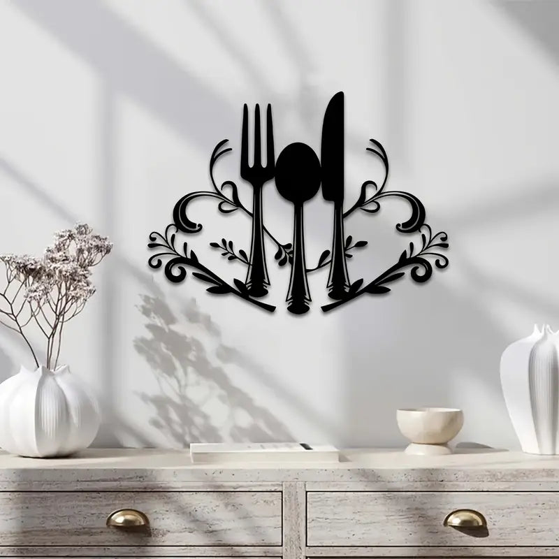 Fork and Spoon Kitchen & Dining Room Wall Art – Home Decor