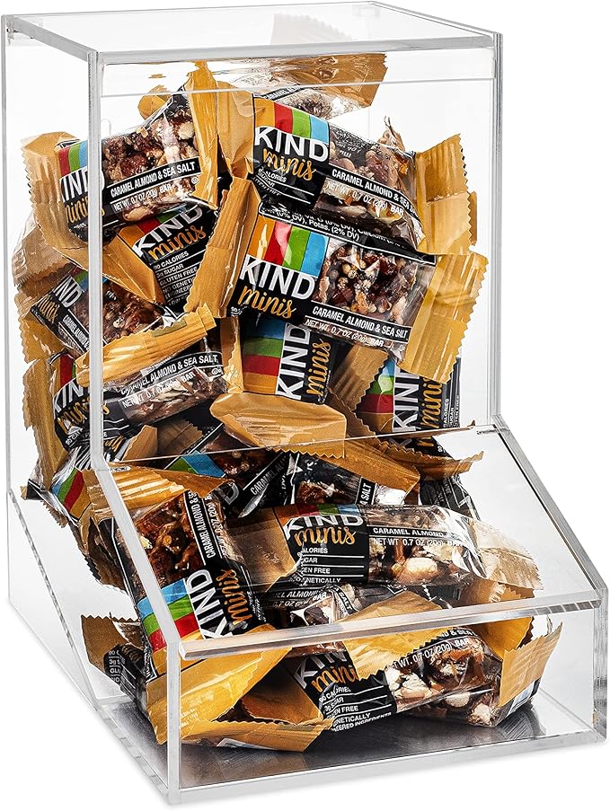 Clear Candy Dispenser Bin with 2 Lids