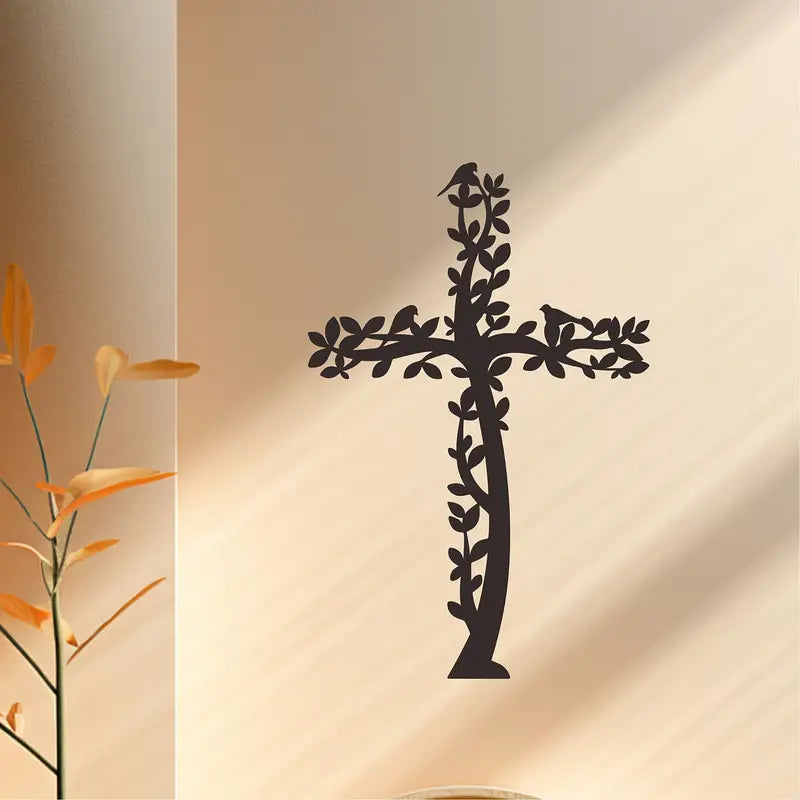Jesus Cross Tree & Birds – Christian Home Décor – Christmas & Baptism