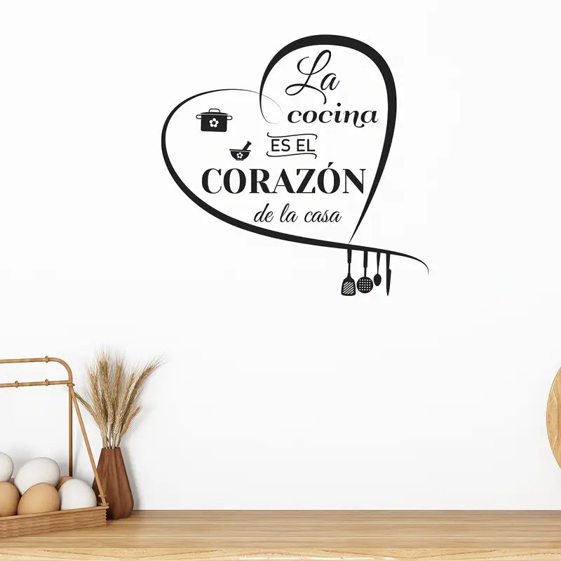 Heart Shape kitchen Wall Decal – for Kitchen & Restaurant Decoration