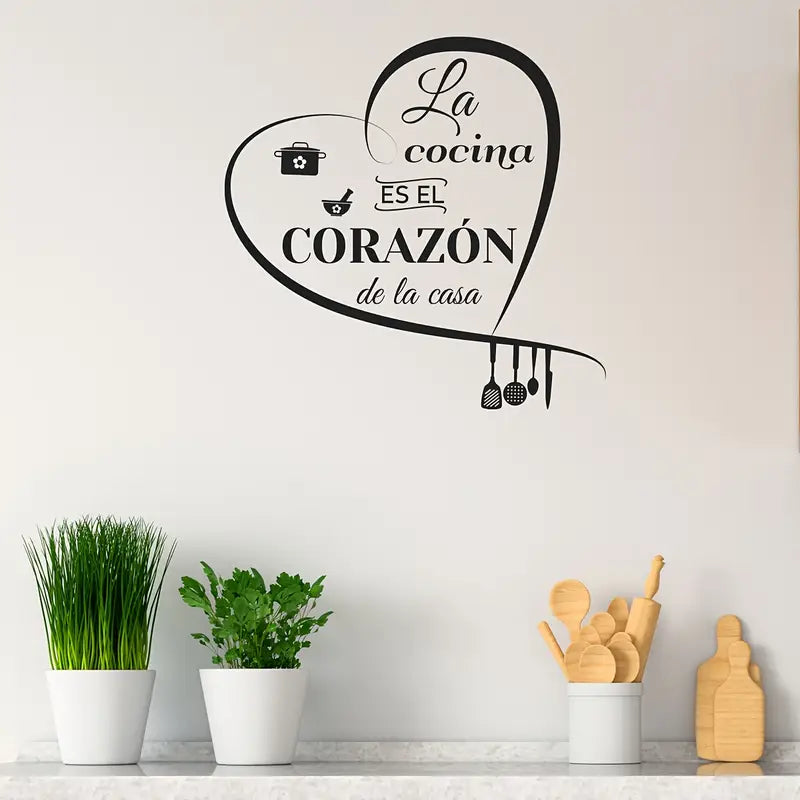 Heart Shape kitchen Wall Decal – for Kitchen & Restaurant Decoration
