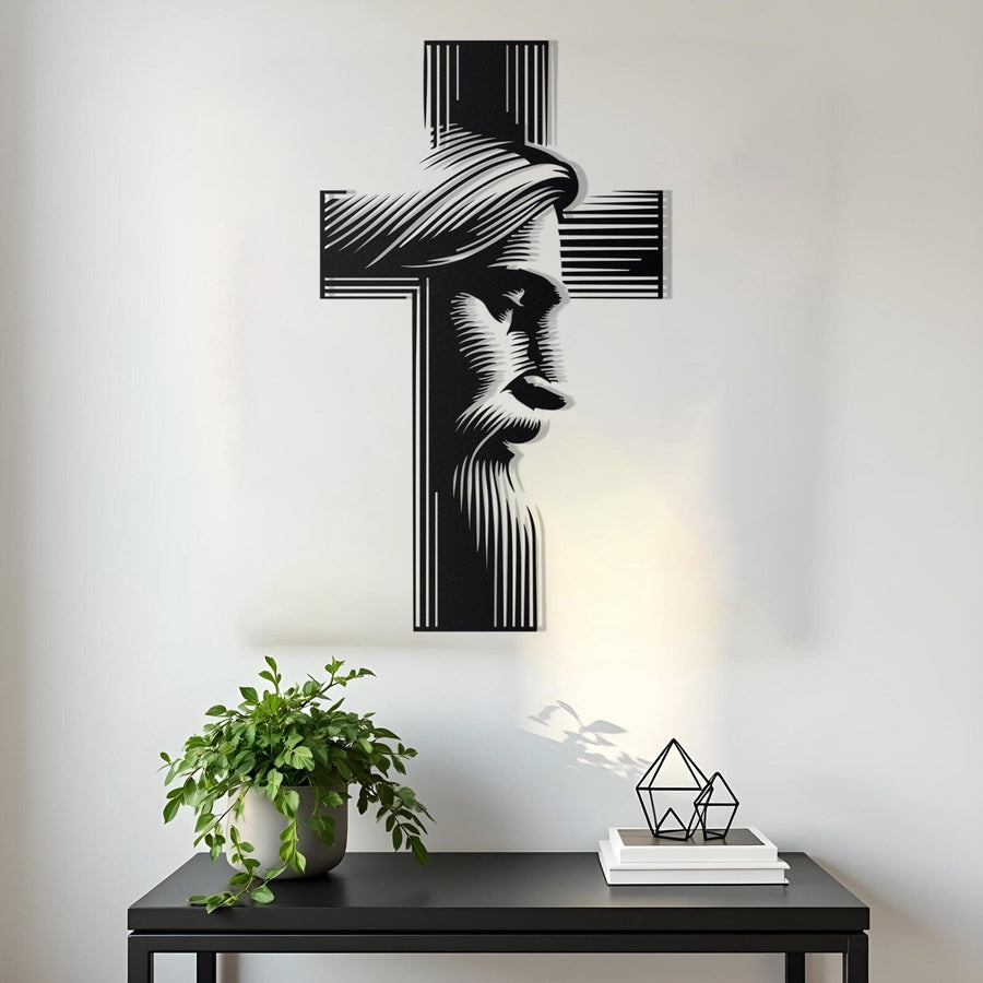 Jesus & Cross – Christmas & Baptism – For Church & Home Decal