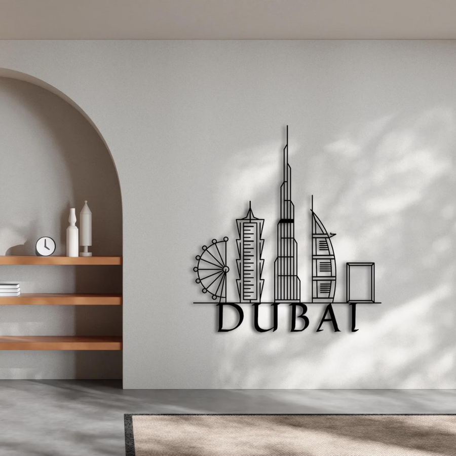 Dubai, UAE – Skyline Acrylic Wall Art – Home Decal – National Day