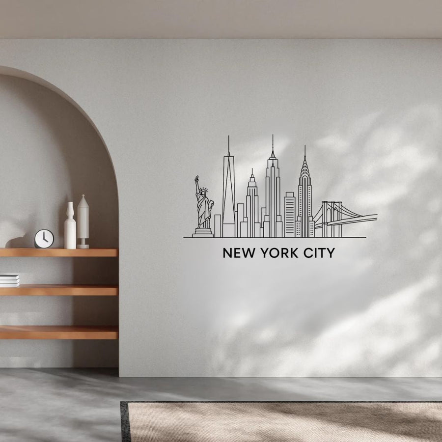 New York, America – Skyline Acrylic Wall Art – Home Decal – National Day