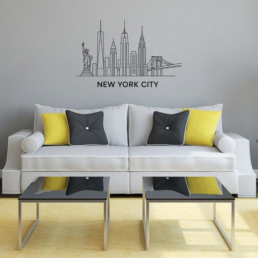 New York, America – Skyline Acrylic Wall Art – Home Decal – National Day