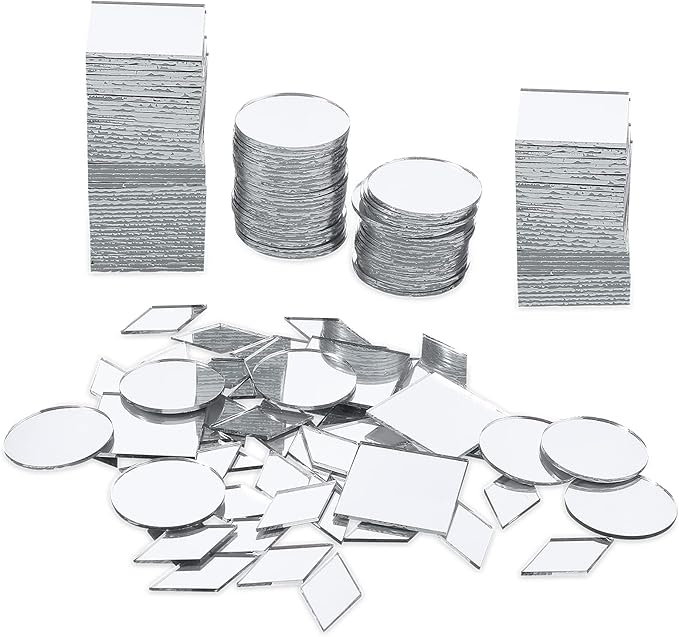 120 Pcs Small Acrylic Craft Mirrors