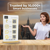 4 QR Digital Premium Standee Vertical Black Gold UAE
