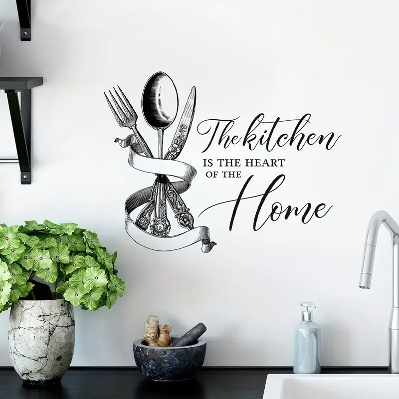 The Kitchen Is The Heart Of The Home – Kitchen Decal