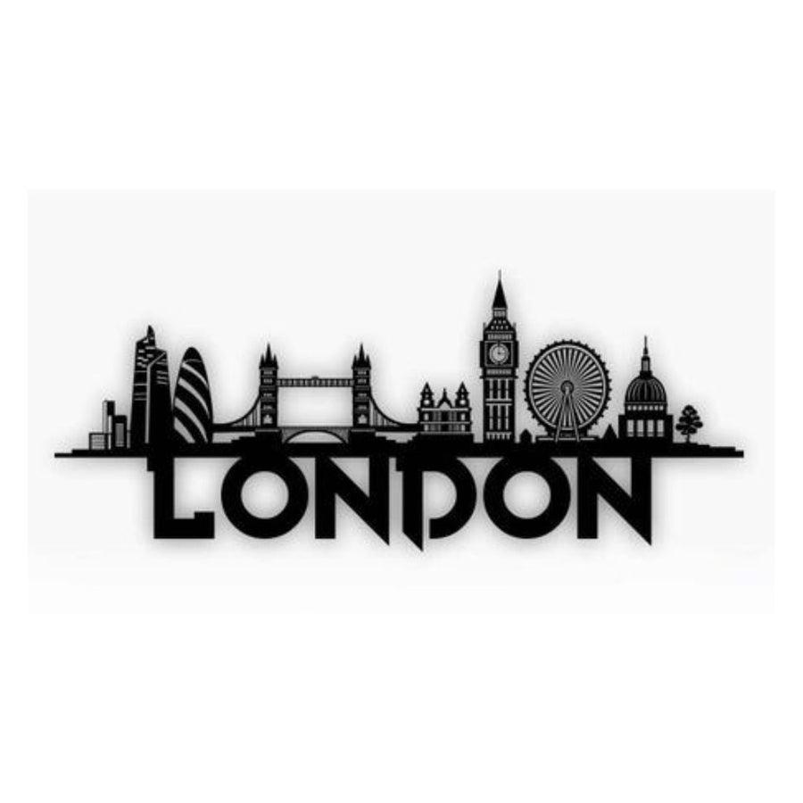 London, England – Skyline Acrylic Wall Art – Home Decal – National Day