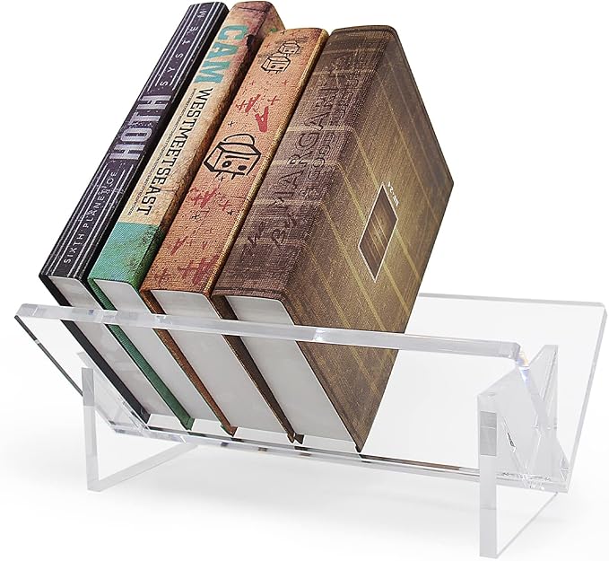 Clear Acrylic Desktop Bookshelf