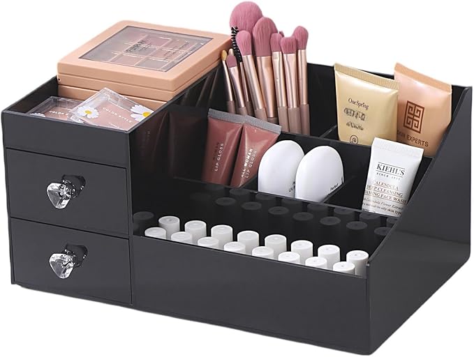 Large Acrylic Makeup Organizer with Drawers