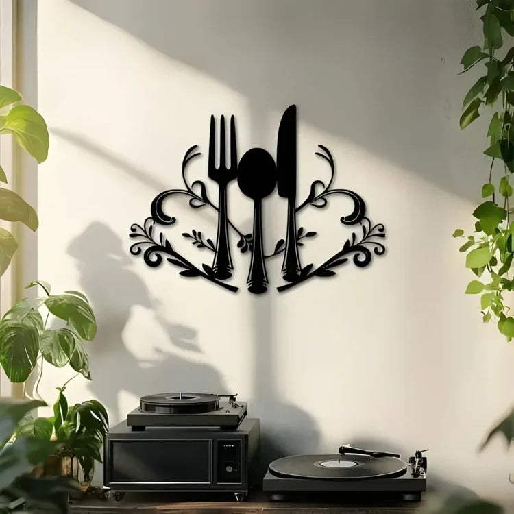 Fork & Spoon Acrylic Wall Art | Kitchen & Dining Decor UAE