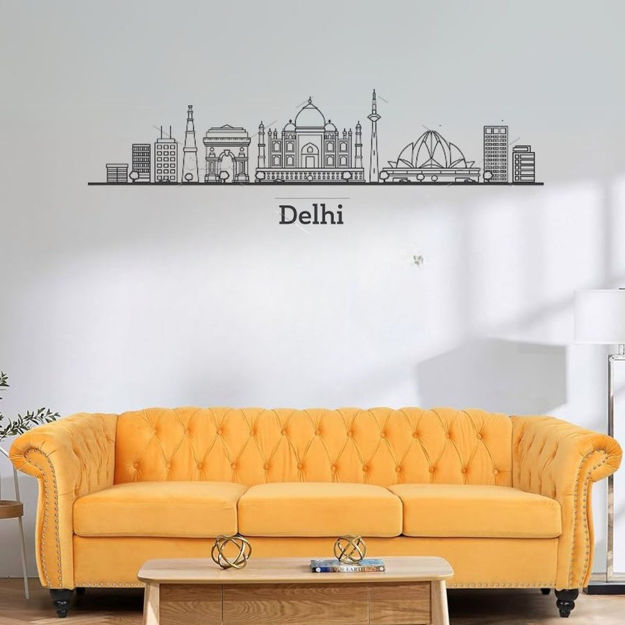 Dehli, India – Skyline Acrylic Wall Art – Home Decal – Indian National Day