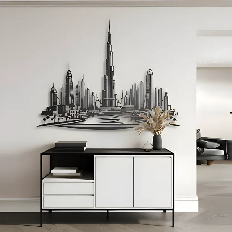 Dubai Skyline Panoramic Acrylic Wall Art