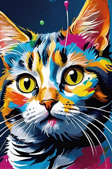 Cat Pop Up Wall Art
