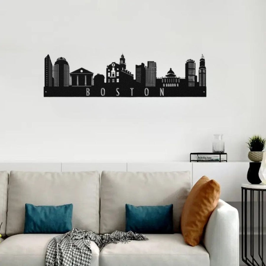 Boston, America – Skyline Acrylic Wall Art – Home Decal – National Day