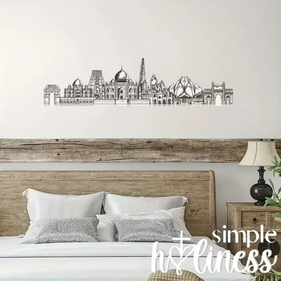 Indian's Building – Skyline Acrylic Wall Art – Home Decal – Indian National Day