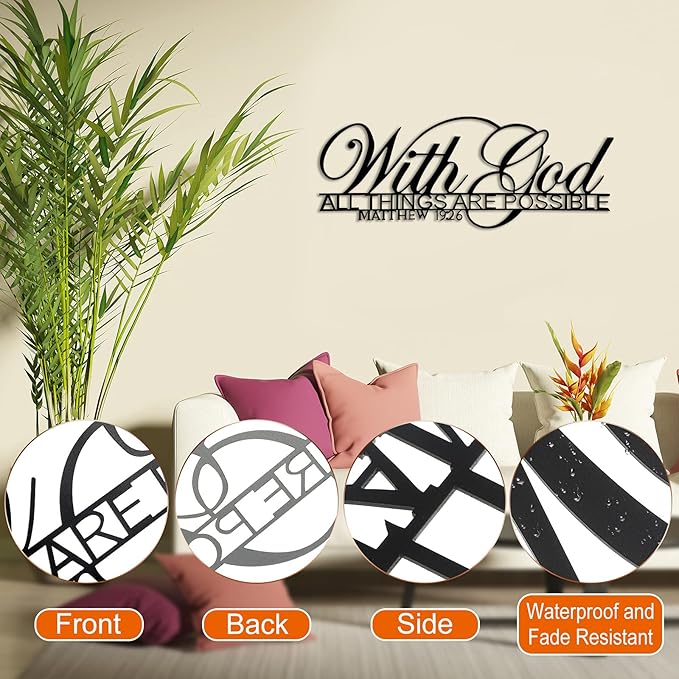 Bible Verse – with God All Things are Possible – Chrismas Gift