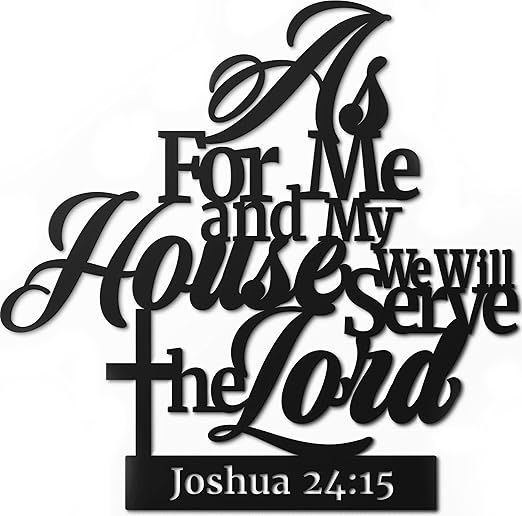 Bible Verses As For Me And My House – Christian Wall Decor