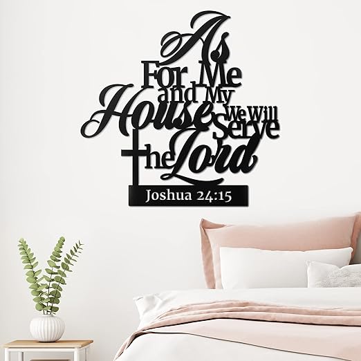 Bible Verses As For Me And My House – Christian Wall Decor