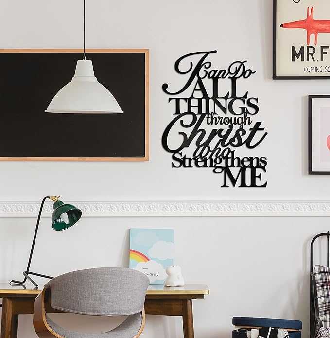 Bible Verses I Can Do All Things Through Christ – Christian Wall Decor