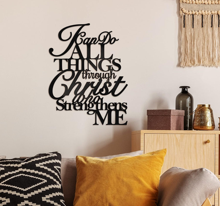 Bible Verses I Can Do All Things Through Christ – Christian Wall Decor