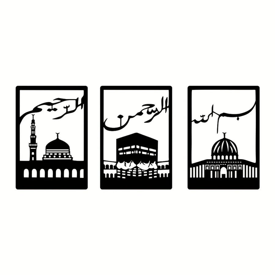 Kaaba, Masjid Nabawi & Masjid al-Aqsa
