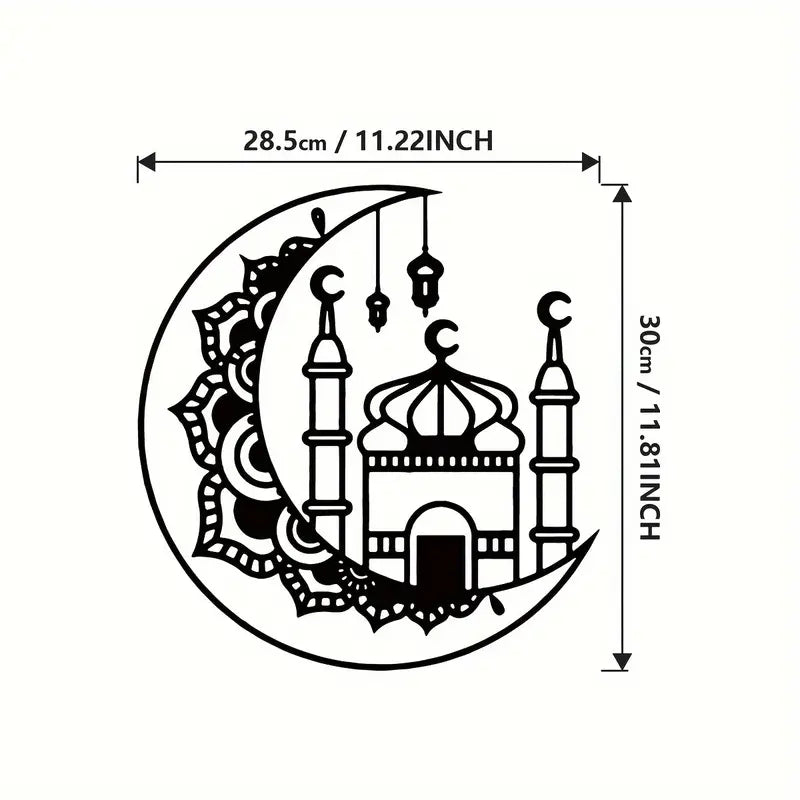 Ramadan Moon With Mosque & light