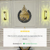 Ayatul Kursi - Islamic Wall Art, Shiny Metal | Baqarah Verse 255 in Multicolors