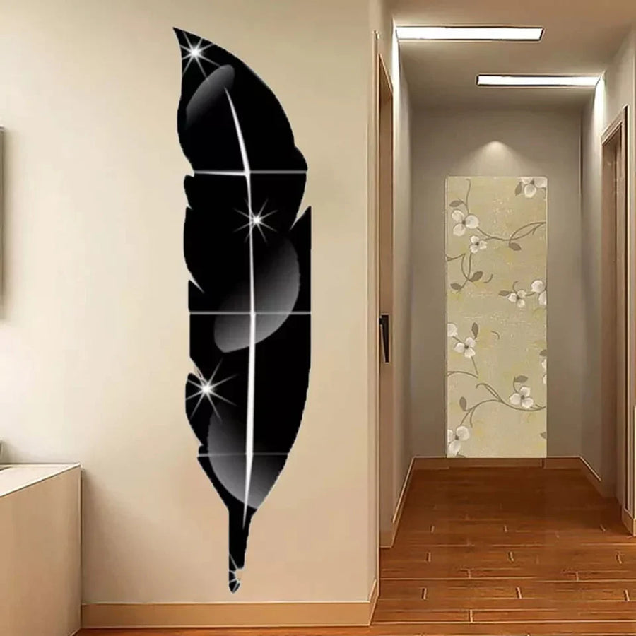 Leaf Acrylic Wall Mirror- Modern Home Decoration