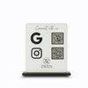 Clear Acrylic QR Standee 2 QR Codes Black Gold UAE