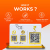 2-in-1 QR Horizontal Standee with Payment QR