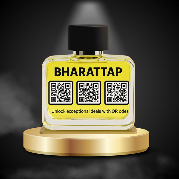 Perfume Bottle Shaped QR Standee