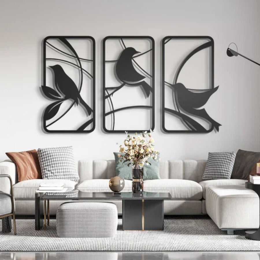 Acrylic Birds Wall Art | Home Decor Frame | Acrylic Wall Hanging