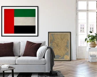 UAE National Day Large Acrylic Wall Flag – Square Shape!