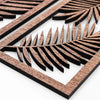 leafgeometric wooden wall art