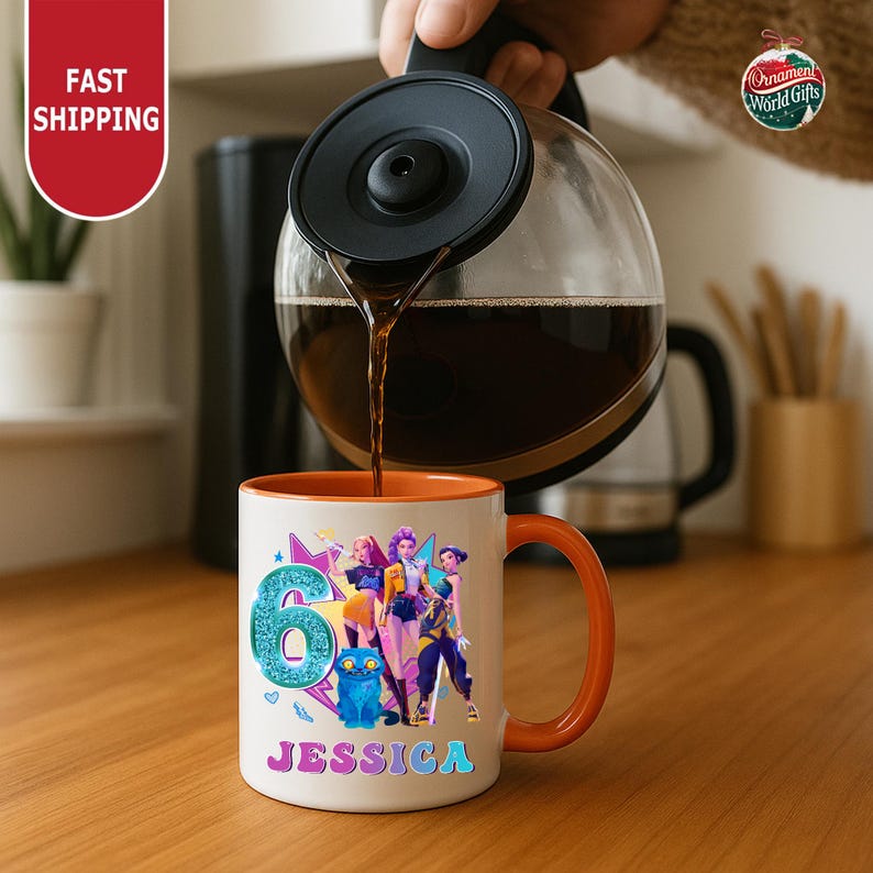 Huntrix Birthday Girl Mug, Kpop Demon Hunter Mug, Gift For Huntrix Fan, Mira Rumi Zoey