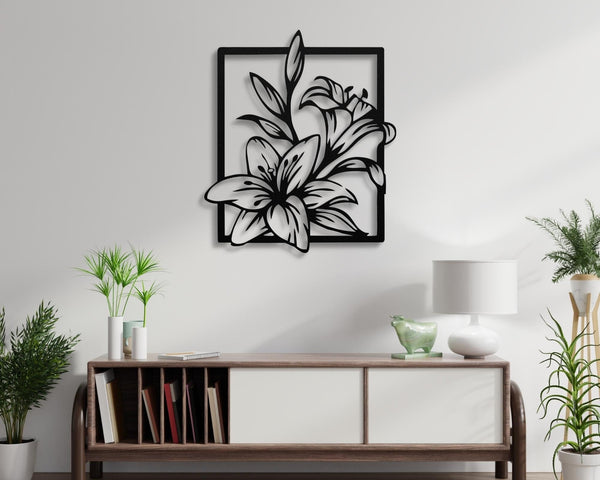 Flower Design Metal wall art