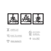 Subhanallah Alhamdulillah AllahuAkbar Acrylic Wooden Set Islamic Wall Art Decor