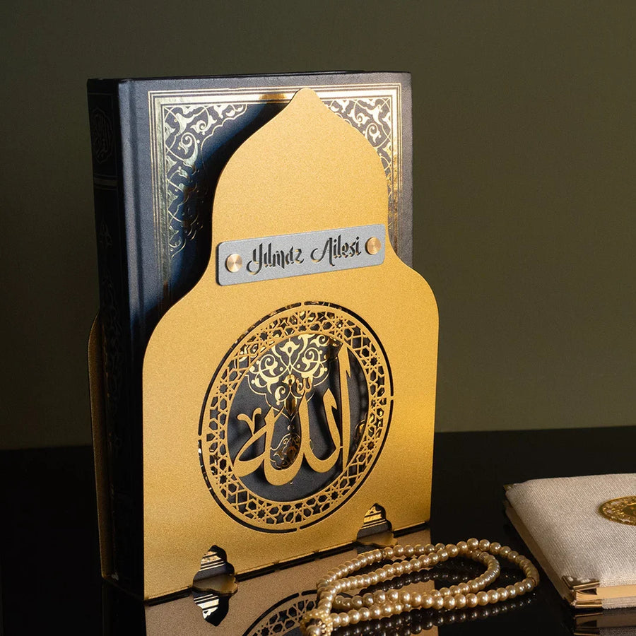 Personalized Allah Written Acrylic Quran Box