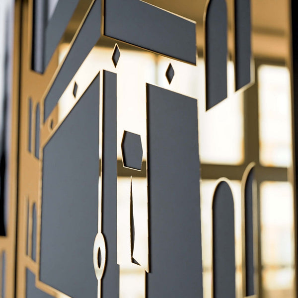 Masjid Al-Haram Islamic Wall Art Kaaba Masjid An-Nabawi Masjid Al Aqsa - Acrylic Wood Wall Art