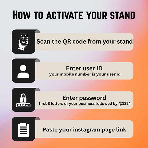 Smart NFC 2 QR Table Top Standee - Icon Edition