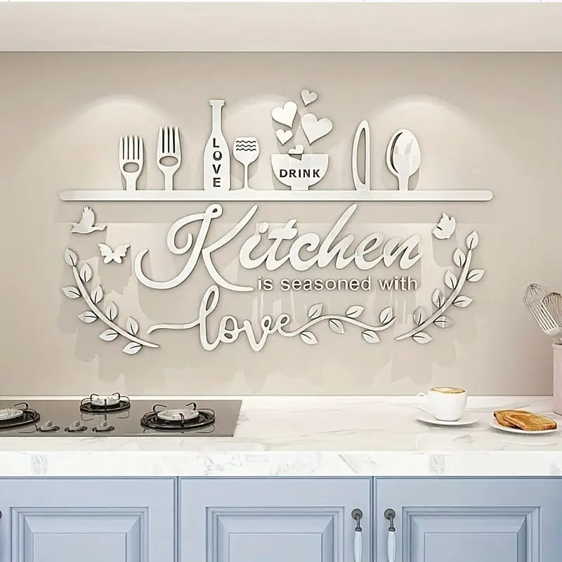 Kitchen is Seasoned with Love – Kitchen Wall Decor