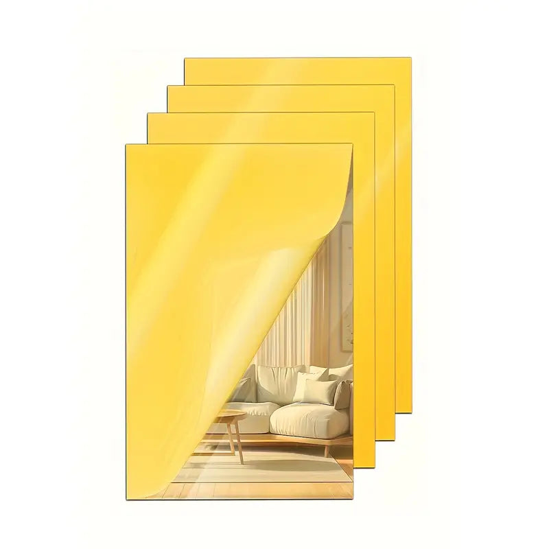 4 Pieces Of Mirrored Acrylic Sheets