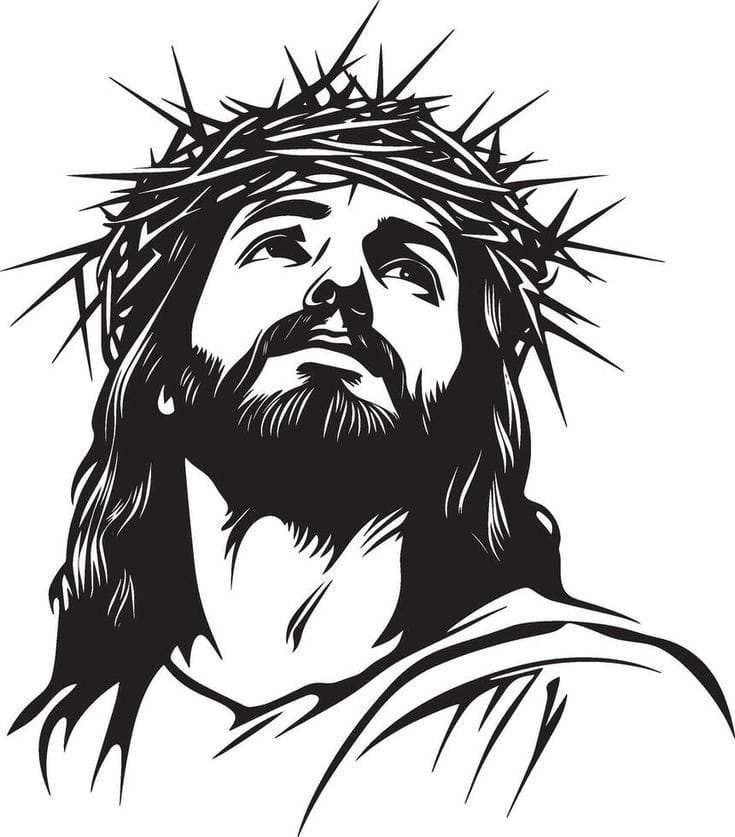 Jesus Christ – Christmas & Baptism – For Church or Home Decal